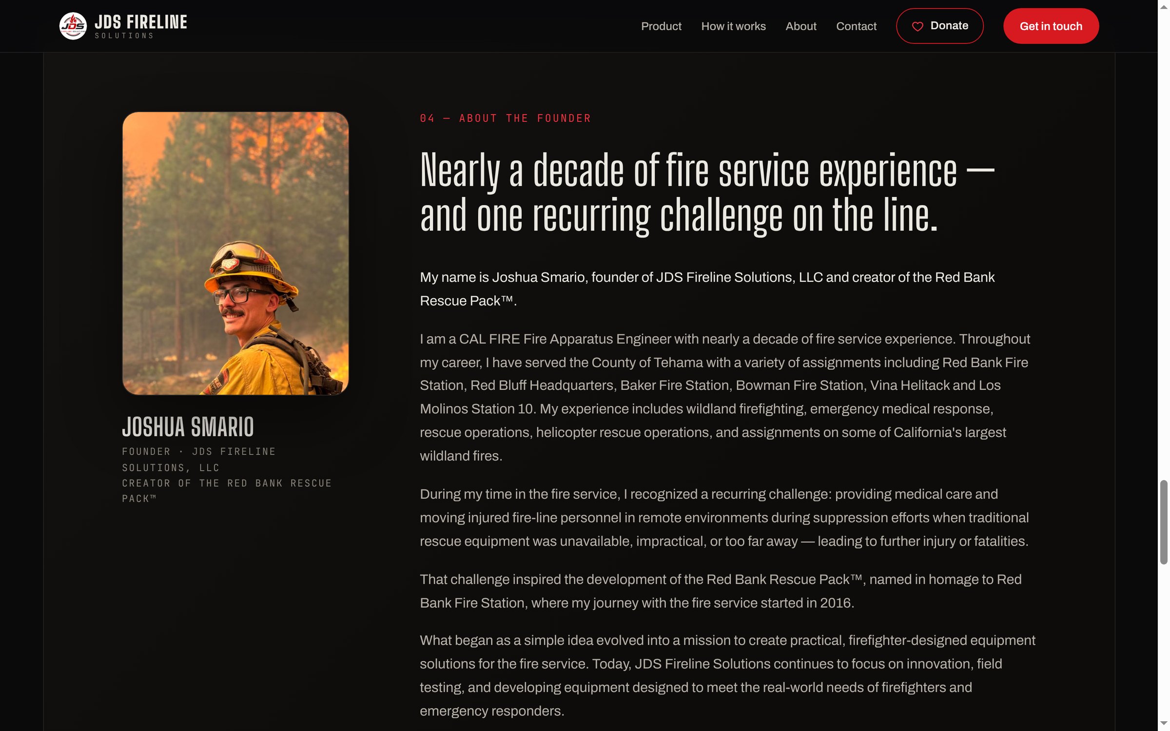 About the founder, Joshua Smario
