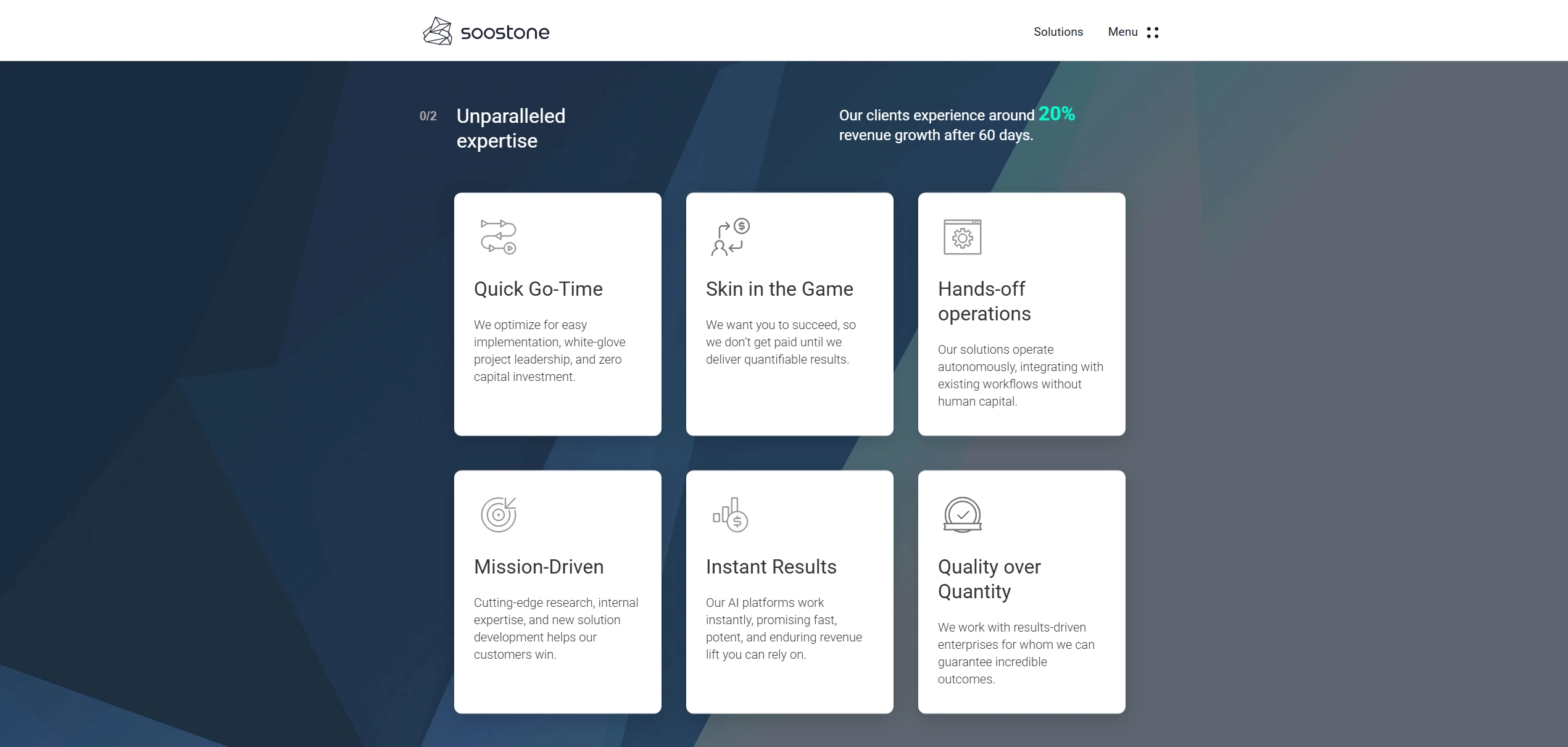 Unparalleled expertise: six differentiator cards